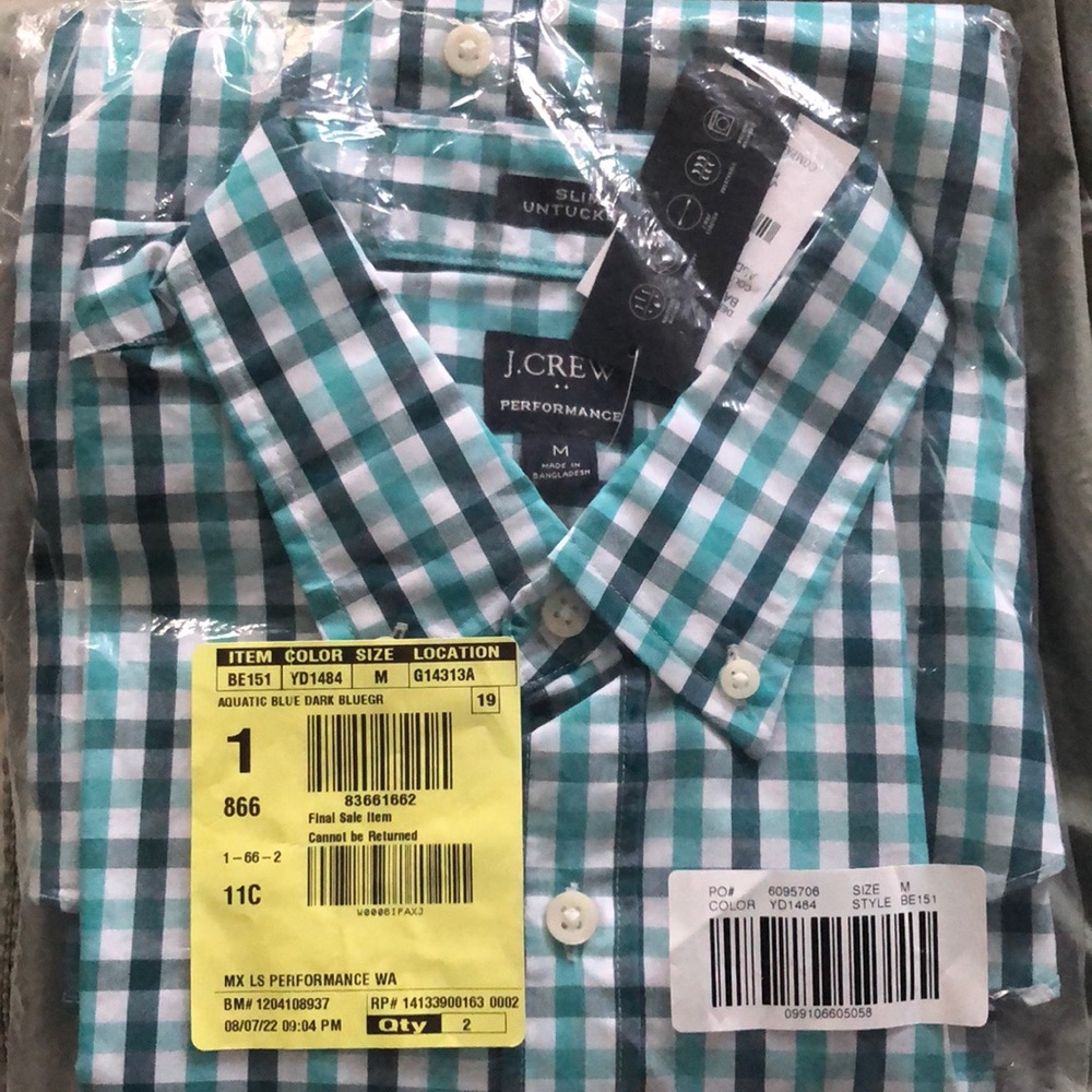 BRAND NEW IN PACKAGE J Crew Mens Dress Shirt